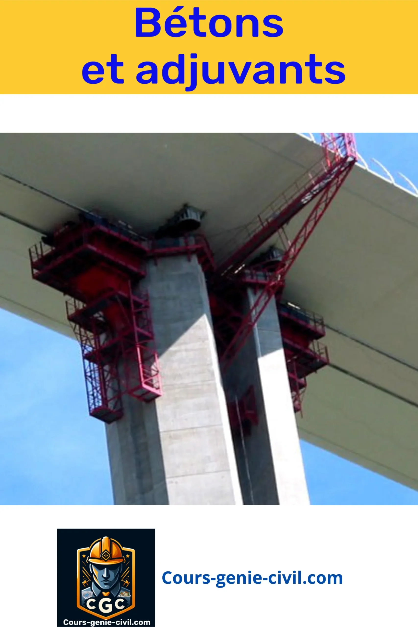 Image d'un chantier de construction où un ouvrier verse un adjuvant liquide dans une bétonnière, avec un bâtiment en arrière-plan.