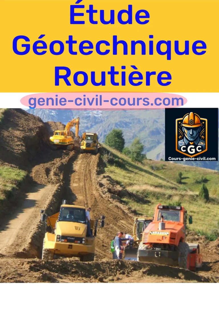 Image d'un chantier de construction routière avec engins de chantier et ouvriers."