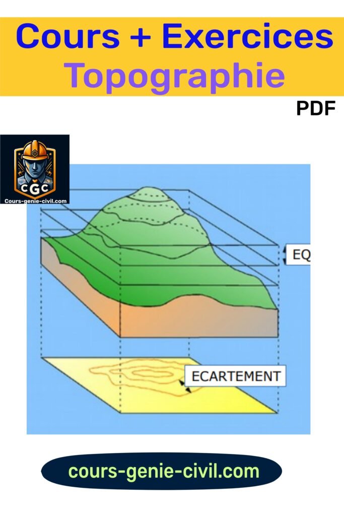 Une pile de documents et un compas de topographie, représentant des cours et exercices corrigés en topographie pour l'apprentissage et le perfectionnement.