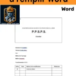 Image illustrant un document PPSPS Word avec des sections structurées, prêt à être personnalisé pour la sécurité sur chantier.